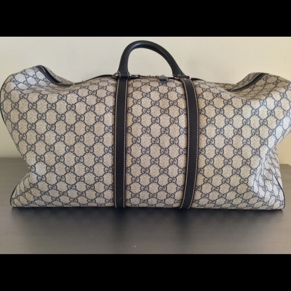 ⭐️SOLD⭐️GUCCI Coated Canvas Large Carry Duffle Bag - Picture 5 of 8